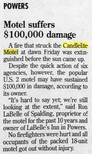 Candlelite Motel - Oct 1996 Fire (newer photo)